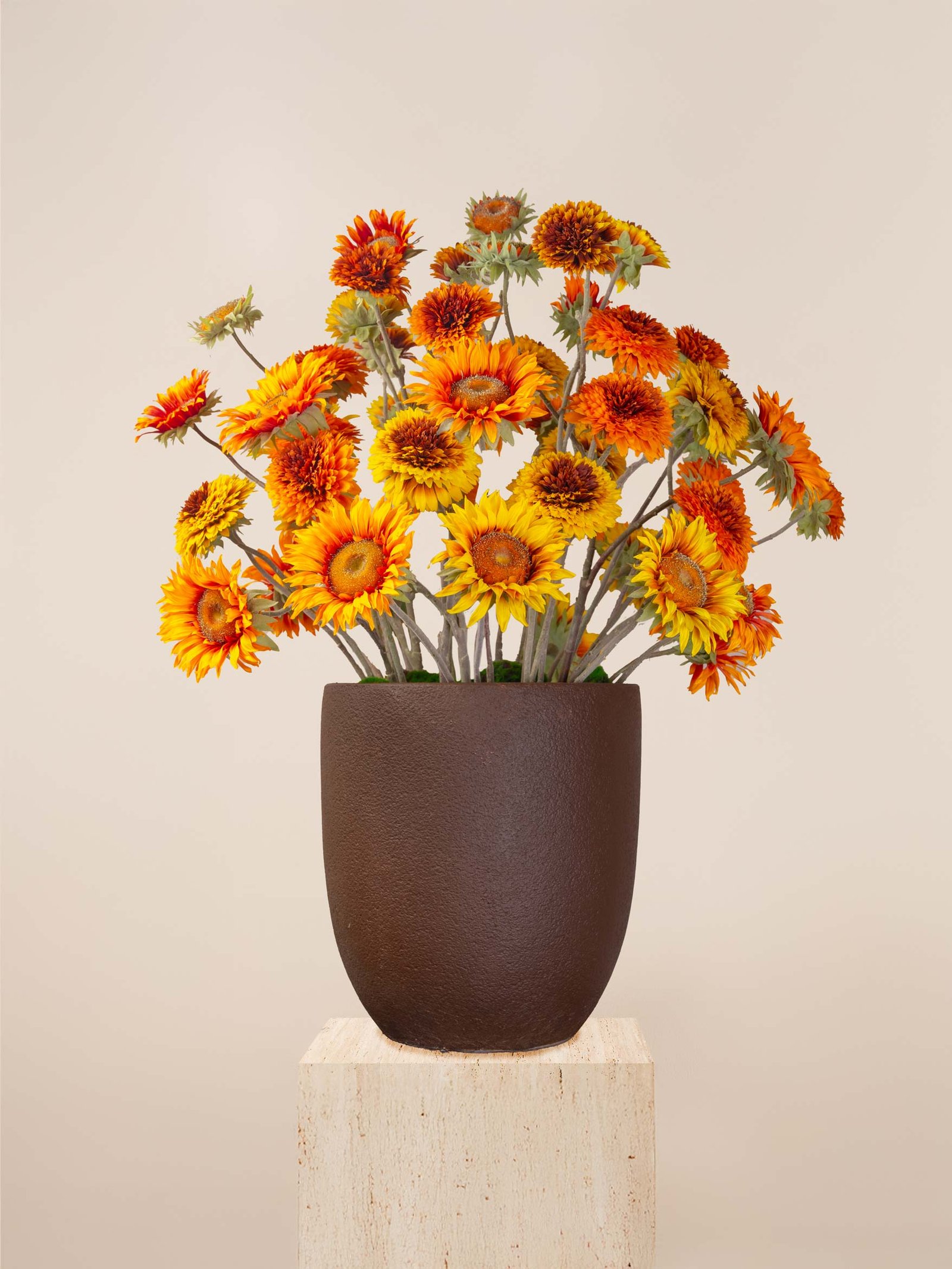 zen-harvest-blaze-sunflower-yellow-brown-sunflower-orange-houz-of-zen-faux-floral-arrangement