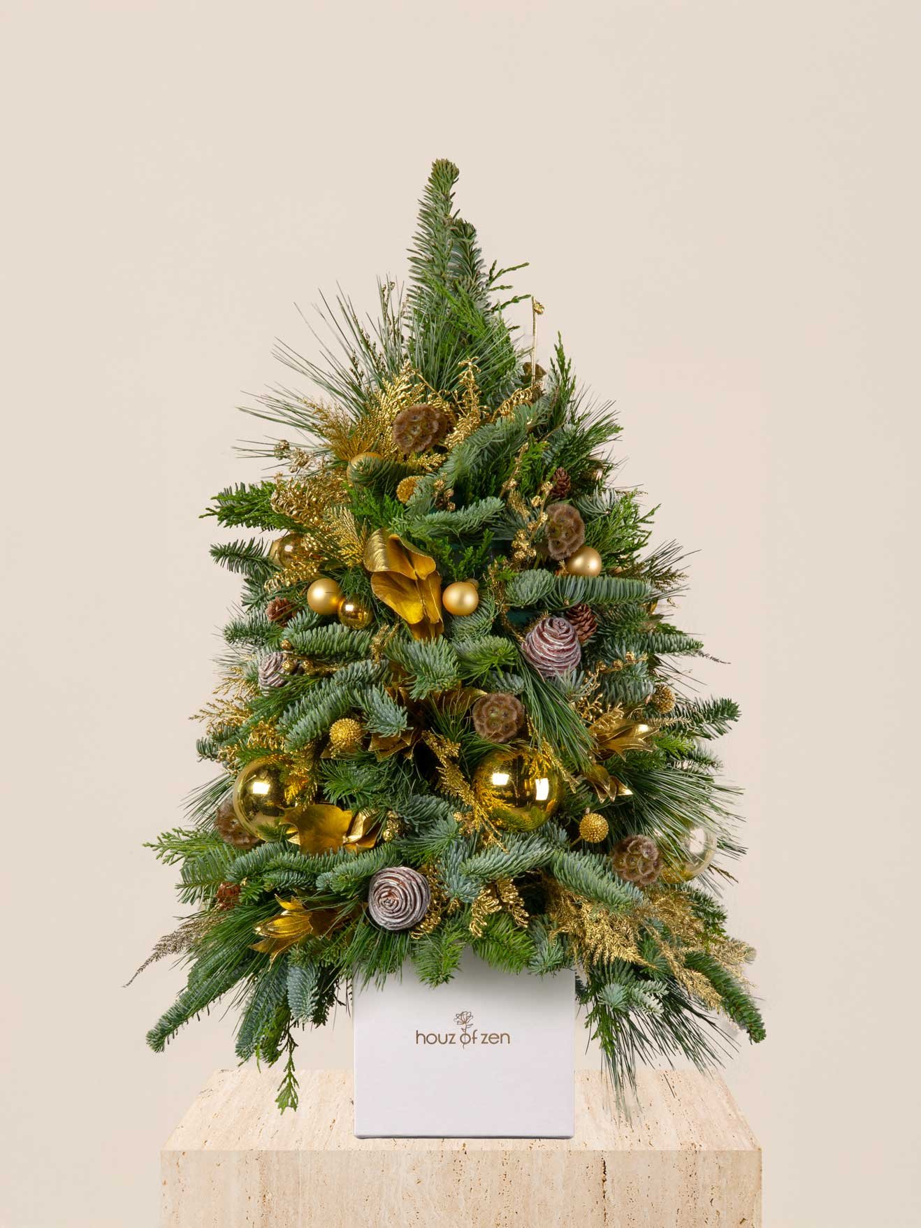 Golden Zen Fresh Mini Tree – Main Image