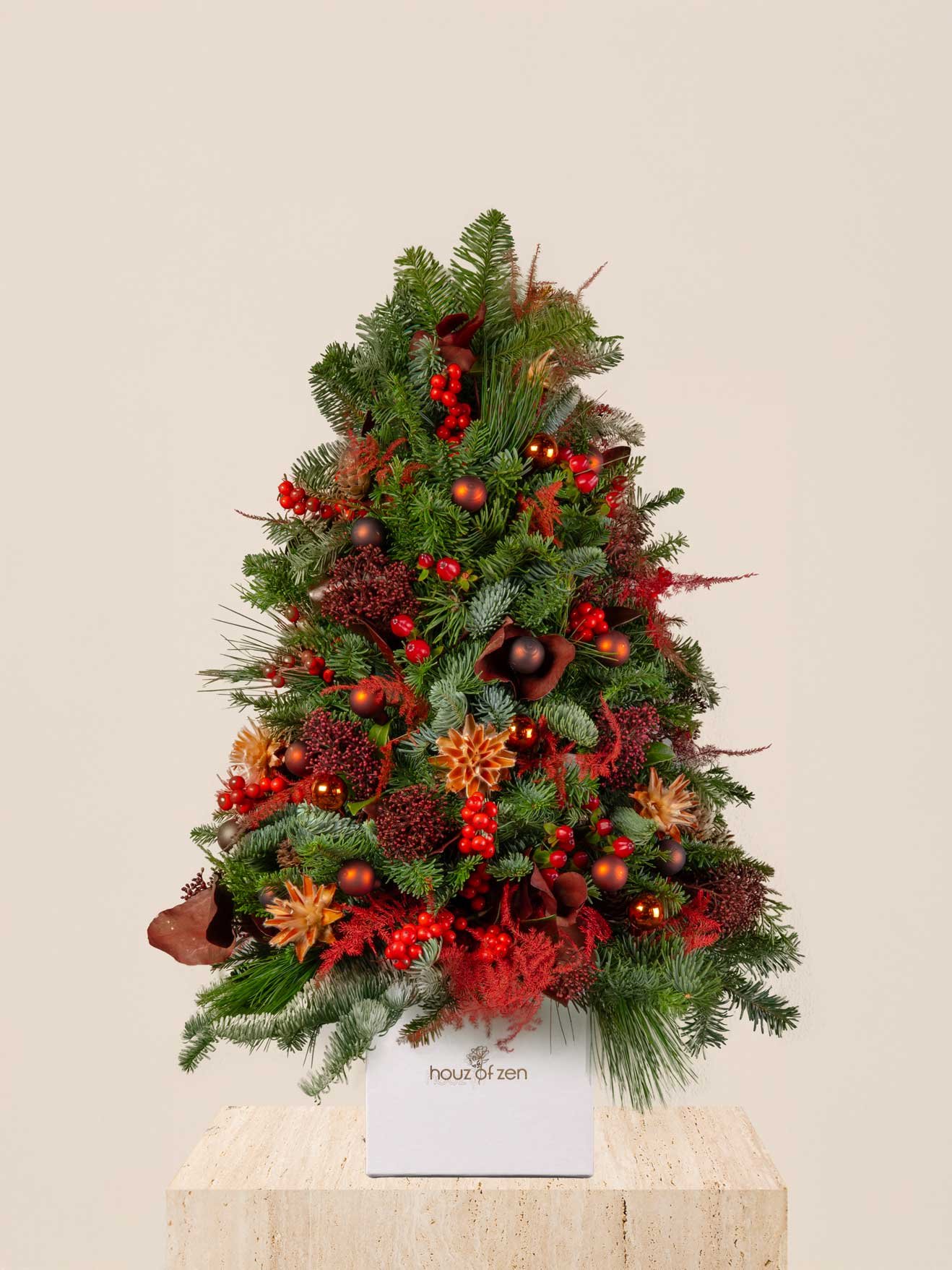 Red Zen Fresh Mini Tree – Main Image