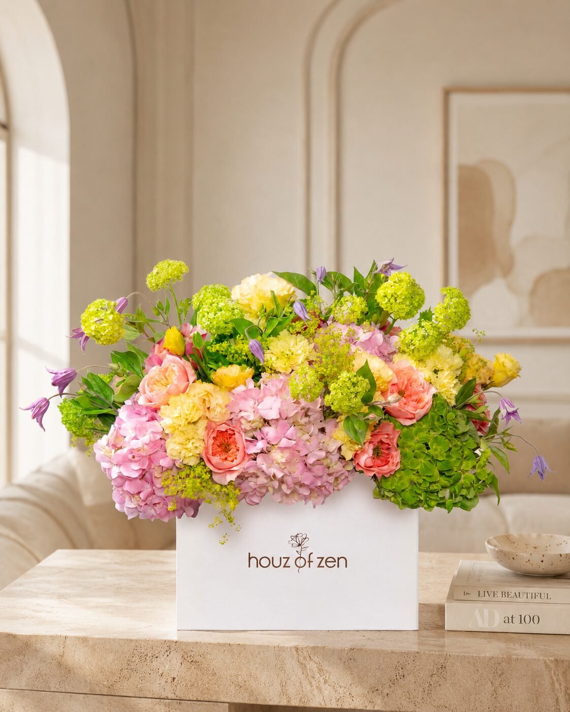 Luxury flower box in Dubai by Houz of Zen