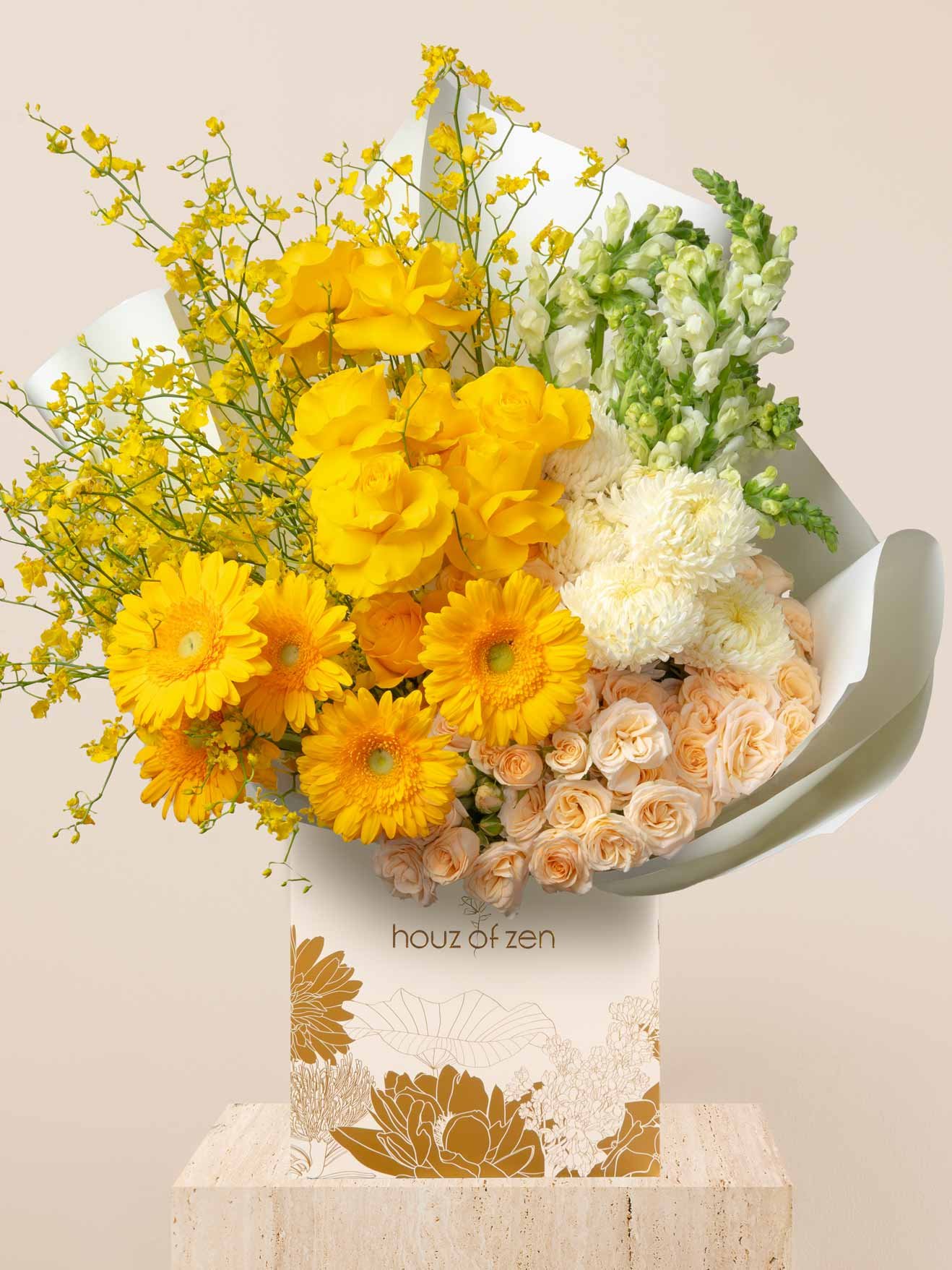ZEN Golden Veil Yellow Bouquet