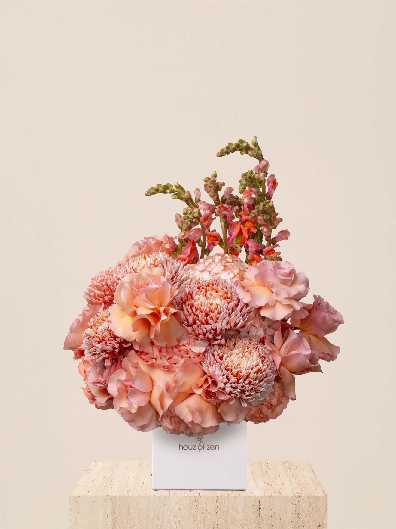 ZEN Peach Muse Peach Coral Flower Box