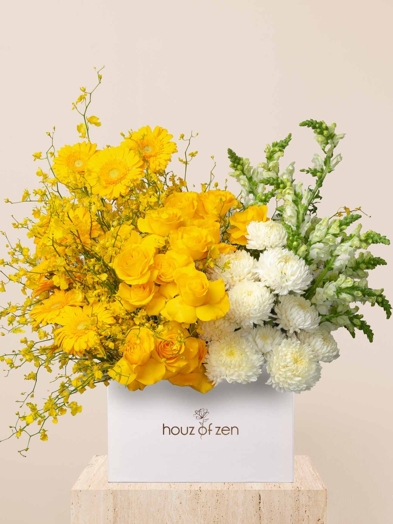 ZEN Sunlit Bloom Yellow Flower Box