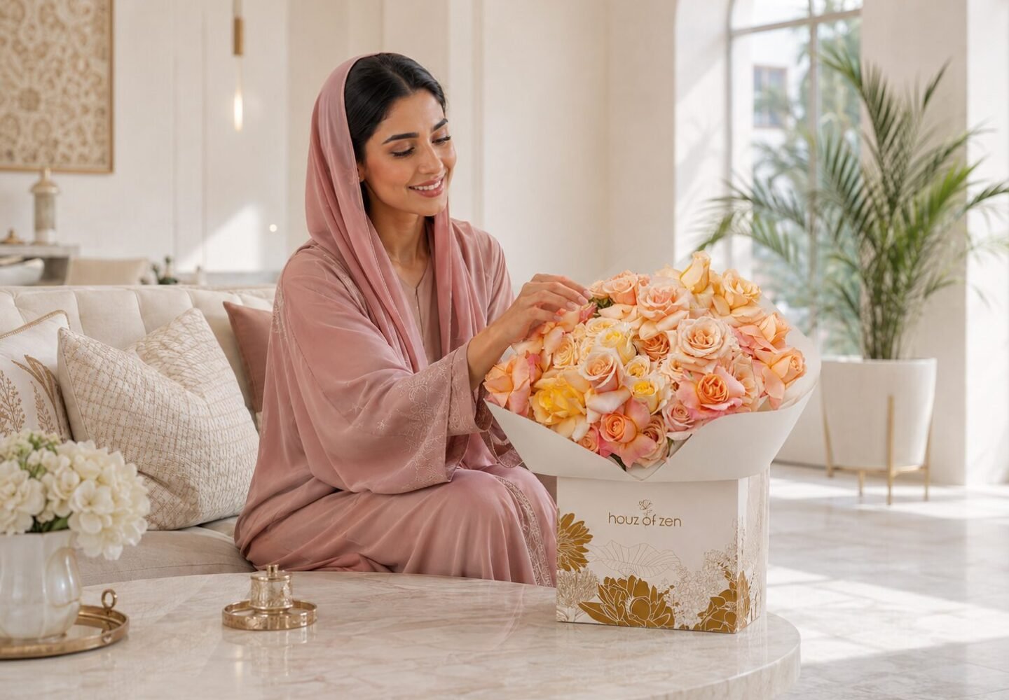 Emirati Womens Day flowers Dubai by Houz of Zen