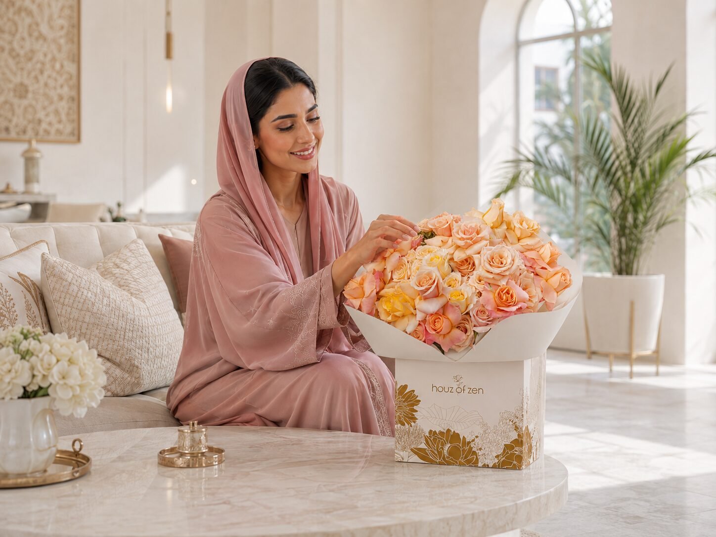 Emirati Womens Day flowers Dubai by Houz of Zen