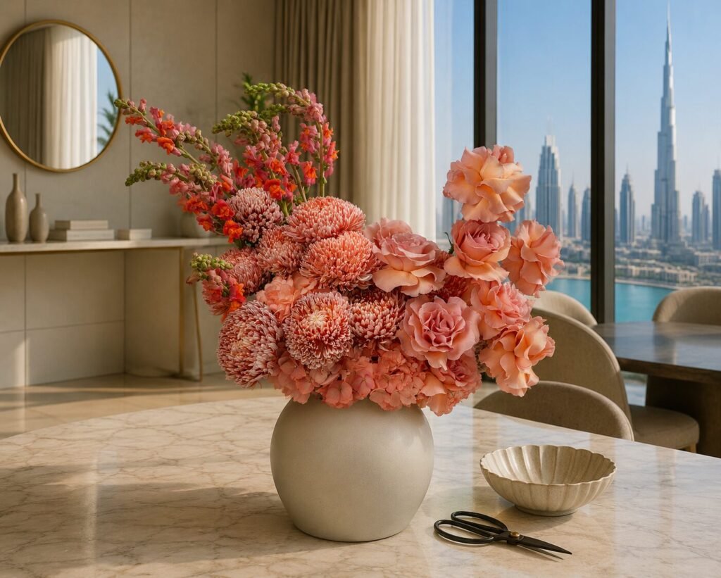 Vase arrangement care Dubai by Houz of Zen